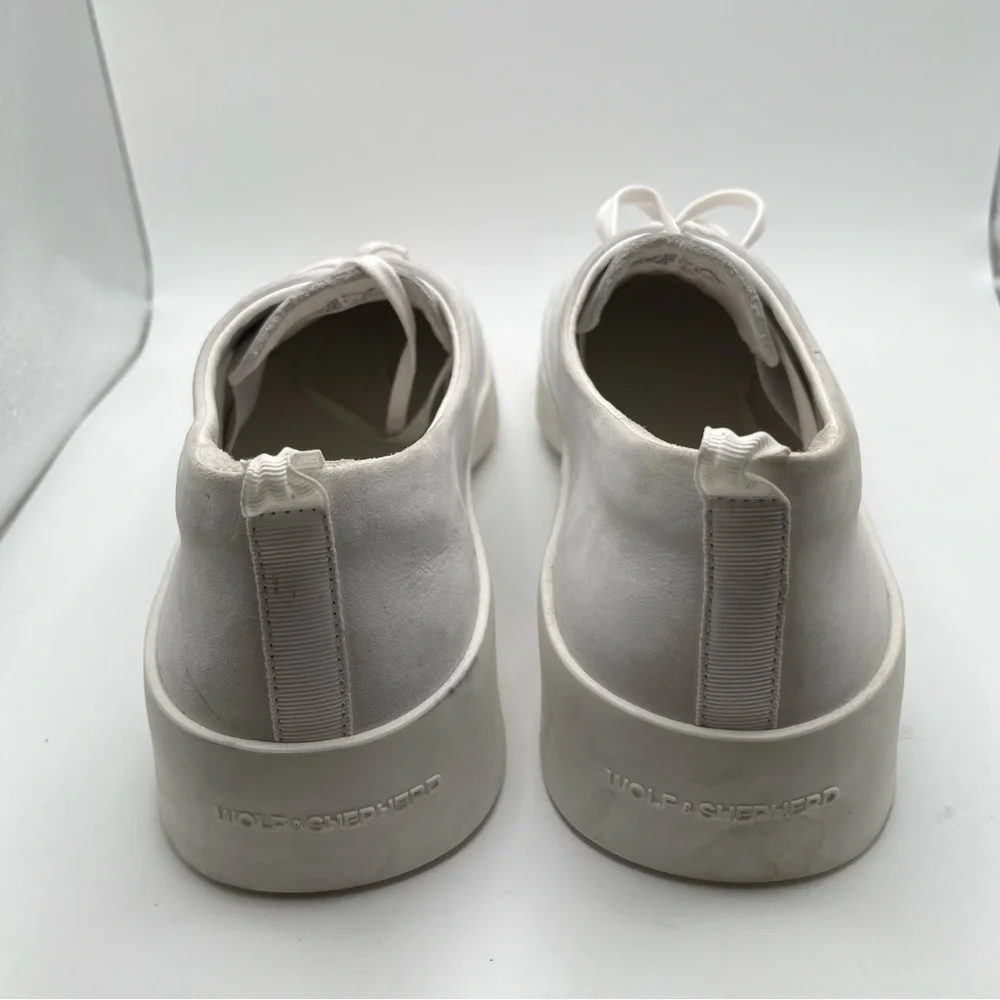 Wolf & Shepherd Cruise Lace Up Off White Casual Sneakers size 42 US 9 mens